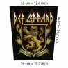 Back patch Def Leppard Big Back patch Guns n Roses,Metallica,Exsodus,Led Zepellin,Motley cr,Back patch 100% Canvas