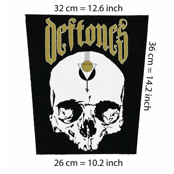 Back patch Deftones Back patch Lamb of God,Cro-Mags,Bad Brains,Meshuggah,Soulfly,alternativ,Back patch 100% Canvas