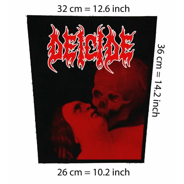 Back patch Deicide Big back patch thrash metal,Napalm Death,Anthrax,Metallica,DRI,Exodus,Kr,Back patch 100% Canvas