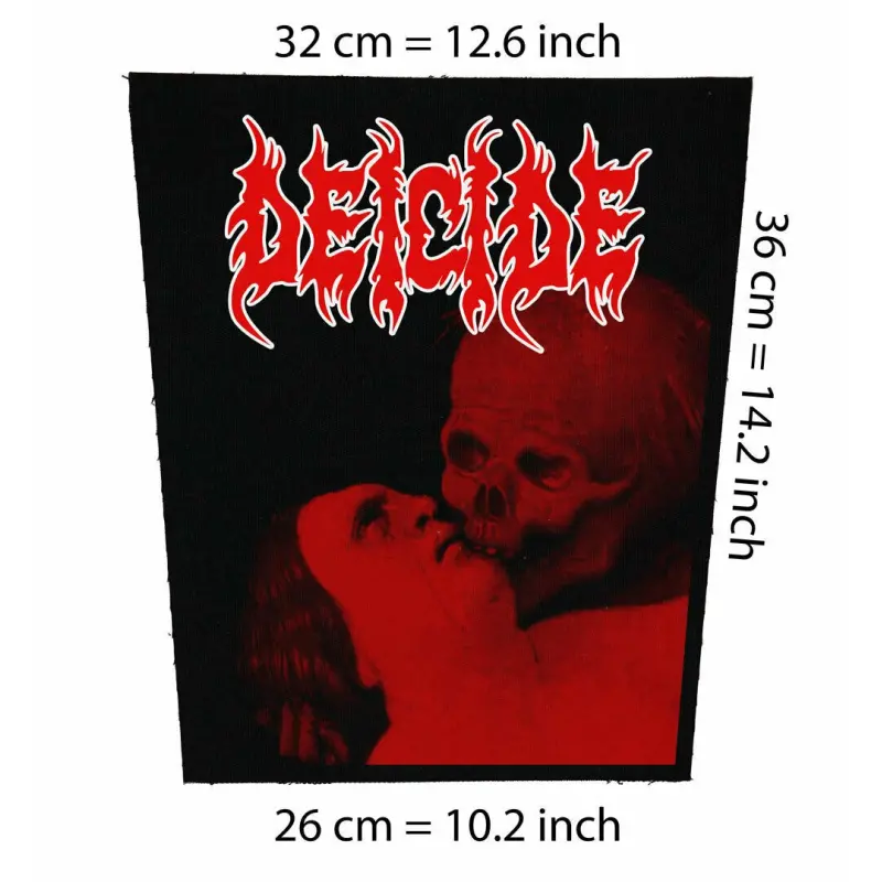 Back patch Deicide Big back patch thrash metal,Napalm Death,Anthrax,Metallica,DRI,Exodus,Kr,Back patch 100% Canvas
