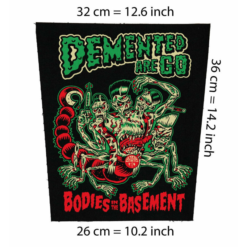 Back patch Demented Are go Big Back patch Mad Sin The Meteors Psychobilly Long Tall texans,Back patch 100% Canvas