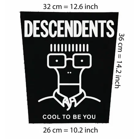 Back patch Descendents Backpatch pma punk Bad religion Rancid All Black Flag Only crime,Back patch 100% Canvas