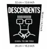 Back patch Descendents Backpatch pma punk Bad religion Rancid All Black Flag Only crime,Back patch 100% Canvas