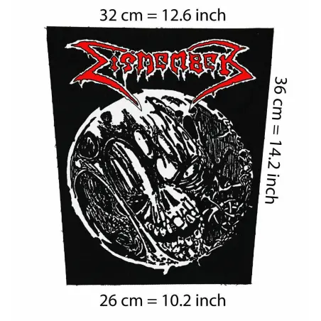Back patch Dismember,Big back patch death metal,Napalm Death,Carnage,Carcass,Deicide,Unleas,Back patch 100% Canvas