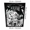 Back patch Doom blood for Back patch crust d-beat punk aus rotten chaos uk disrupt amebix,Back patch 100% Canvas