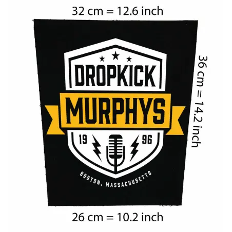 Back patch Dropkick Murphys Back patch rock Ramones The Clash Rancid Irish punk The Real M,Back patch 100% Canvas