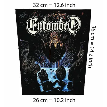 Back patch Entombed-Clandestine,Big back patch Dismember,death metal,Napalm Death,Carcass,Back patch 100% Canvas