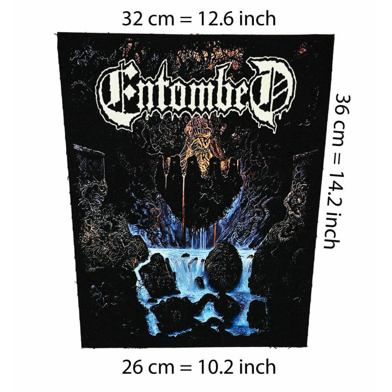 Back patch Entombed-Clandestine,Big back patch Dismember,death metal,Napalm Death,Carcass,Back patch 100% Canvas