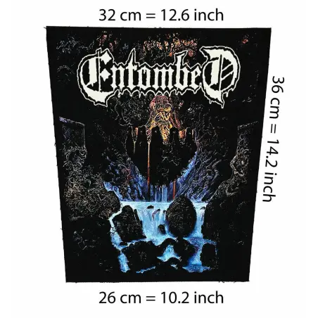 Back patch Entombed-Clandestine,Big back patch Dismember,death metal,Napalm Death,Carcass,Back patch 100% Canvas