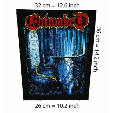 Back patch Entombed-Left Hand Path,Big back patch Dismember,death metal,Napalm Death,Carcas,Back patch 100% Canvas