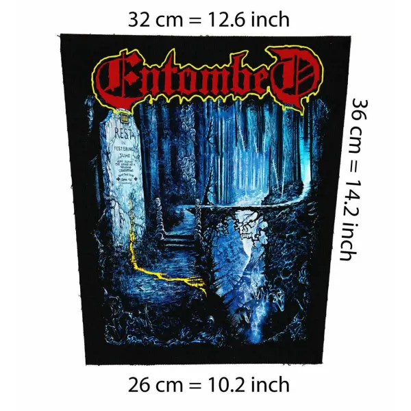 Back patch Entombed-Left Hand Path,Big back patch Dismember,death metal,Napalm Death,Carcas,Back patch 100% Canvas