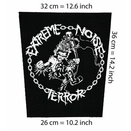Back patch Extreme Noise Terror Back patch crust d-beat punk aus rotten disrupt amebix doom,Back patch 100% Canvas