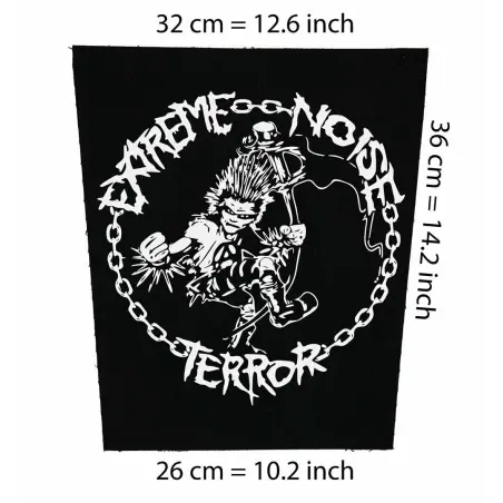 Back patch Extreme Noise Terror Back patch crust d-beat punk aus rotten disrupt amebix doom,Back patch 100% Canvas