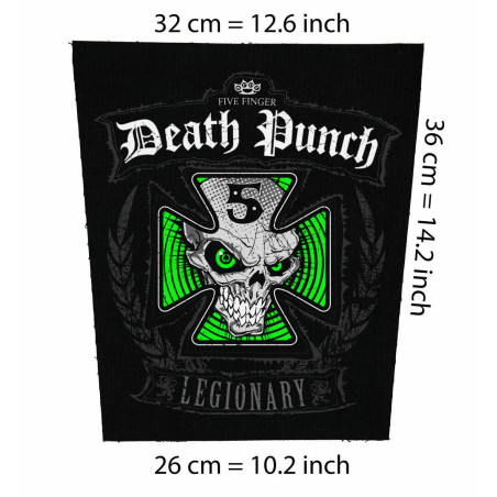 Back patch Five Finger Death Punch Legionary,Big back patch Chimaira,Carnage, All That Rema,Back patch 100% Canvas