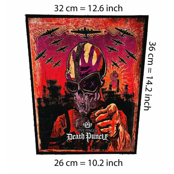 Back patch Five Finger Death Punch,Big back patch Chimaira,Carnage, All That Remains,Entomb,Back patch 100% Canvas