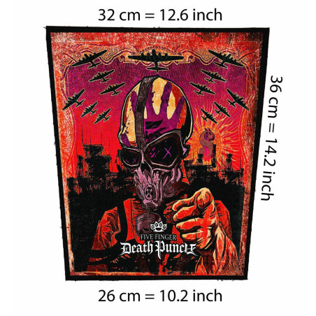 Back patch Five Finger Death Punch,Big back patch Chimaira,Carnage, All That Remains,Entomb,Back patch 100% Canvas