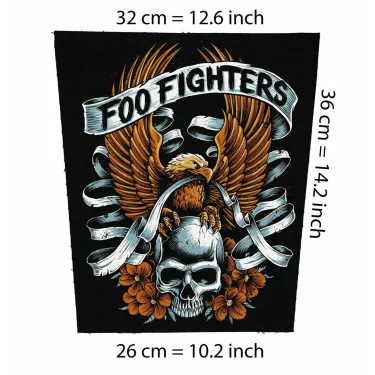 Back patch Foo Fighters 2 Big Back patch Nirvana,The Fire Theft,Sunny Day Real Estate,Screa,Back patch 100% Canvas