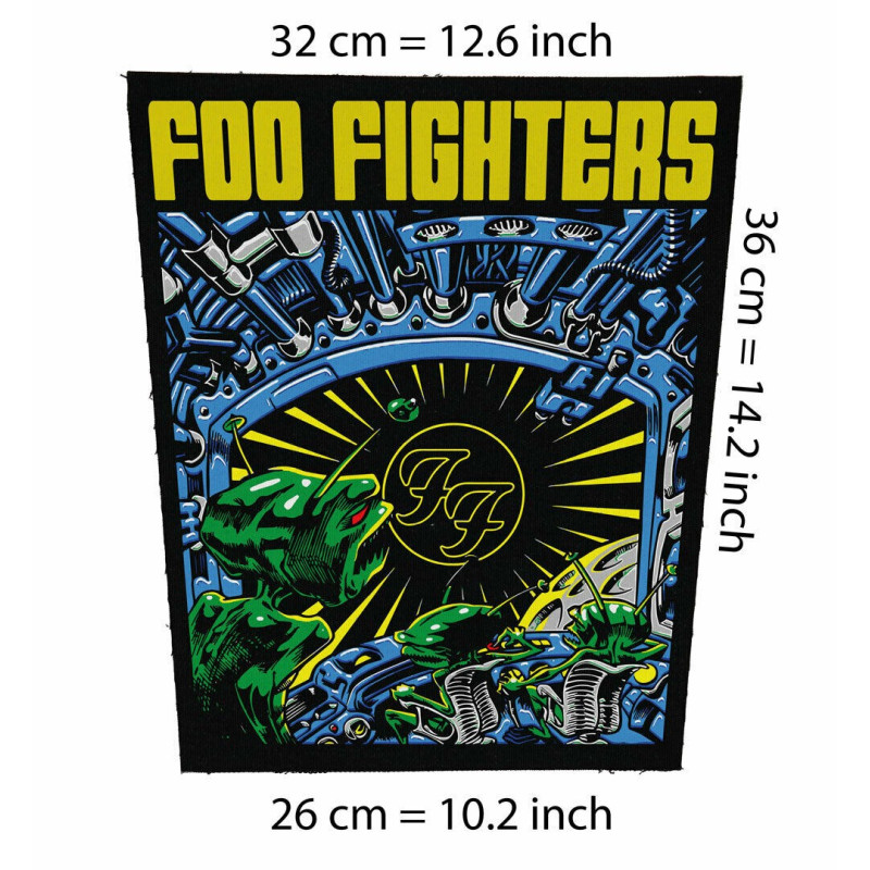 Back patch Foo Fighters Back patch Nirvana,The Fire Theft,Sunny Day Real Estate,Scream,Dave,Back patch 100% Canvas