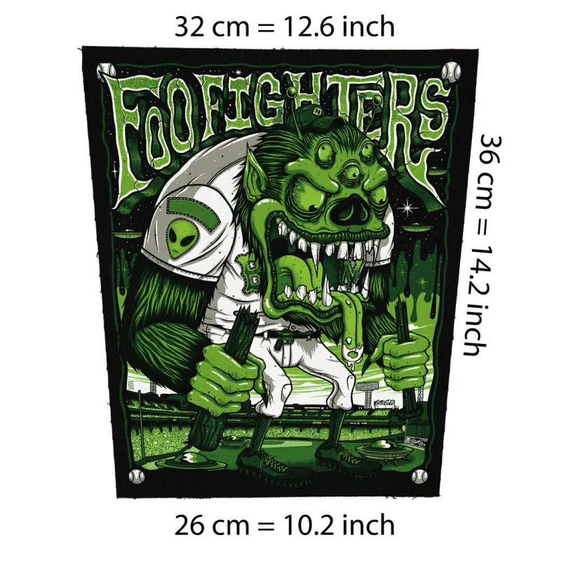Back patch Foo Fighters monster Big Back patch Nirvana,The Fire Theft,Sunny Day Real Estate,Back patch 100% Canvas