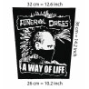 Back patch Funurel Dress BIg Back patch Canvas,street punk,The Casualties,Dead Kennedys,CRA,Back patch 100% Canvas