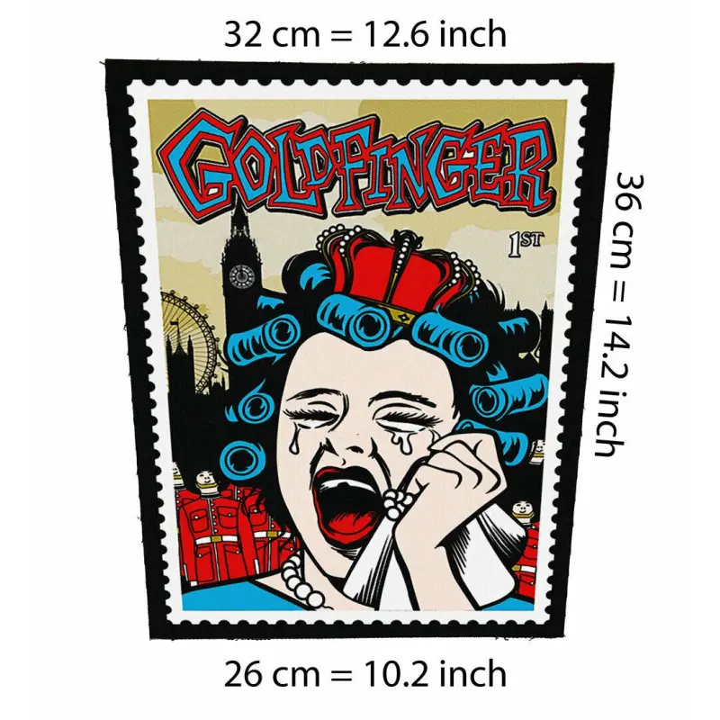 Back patch Goldfinger Big back patch punk,ska,Reel Big Fish,Green day,Less Than Jake,Save F,Back patch 100% Canvas