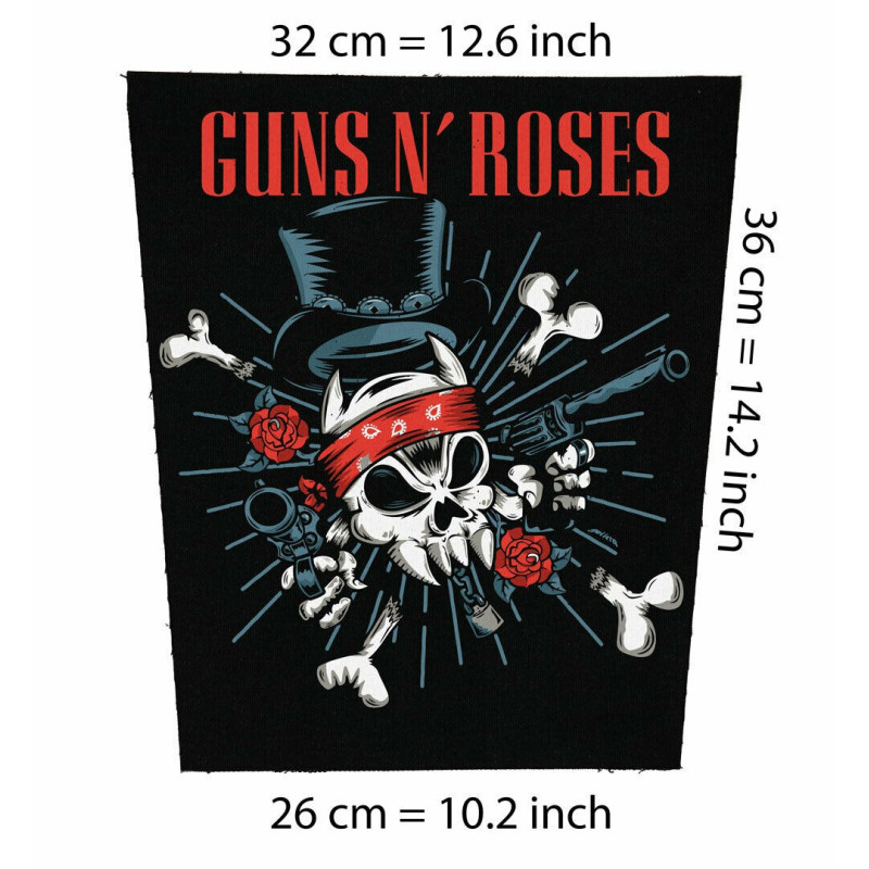 Back patch Guns N Roses Backpatch motley crue posion rock n roll ac-dc Slash's Snakepit axl,Back patch 100% Canvas