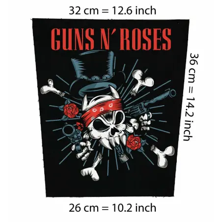 Back patch Guns N Roses Backpatch motley crue posion rock n roll ac-dc Slash's Snakepit axl,Back patch 100% Canvas