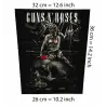 Back patch Guns N' Roses Big back patch Motorhead,Metallica,Exsodus,Overkill,Black Sabbath,Back patch 100% Canvas