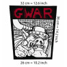 Back patch GWAR Big Back patch metal crossover Green Jelly Hagfish Rise Against Death Piggy,Back patch 100% Canvas