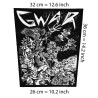 Back patch GWAR death Big Back patch metal crossover Green Jelly Hagfish Rise Against,Back patch 100% Canvas