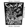 Back patch GWAR death Big Back patch metal crossover Green Jelly Hagfish Rise Against,Back patch 100% Canvas