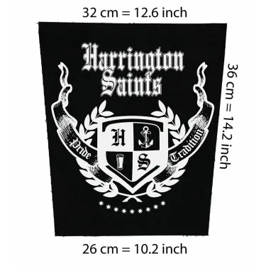 Back patch Harrington Saints Back patch streetpunk oi The Casualties The Krays 4Skins Skin,Back patch 100% Canvas