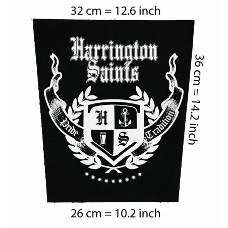 Back patch Harrington Saints Back patch streetpunk oi The Casualties The Krays 4Skins Skin,Back patch 100% Canvas