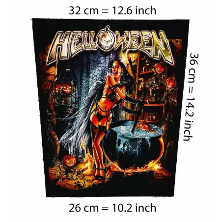Back patch Helloween Big back patch Blind Guardian,Sabaton,DragonForce,Grave Digger,Rage,Ru,Back patch 100% Canvas