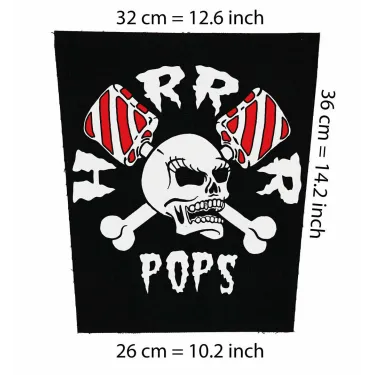 Back patch Horrorpops Backpatch MadSin Demented Are go Psychobilly Hillbilly Moon explosion,Back patch 100% Canvas
