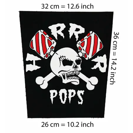 Back patch Horrorpops Backpatch MadSin Demented Are go Psychobilly Hillbilly Moon explosion,Back patch 100% Canvas