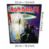 Back patch Iron Maiden 2 minutes to midnight Big backpatch Motorhead,Guns n Roses,Metallica,Back patch 100% Canvas