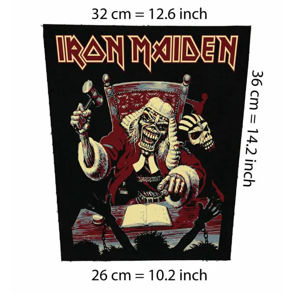 Back patch Iron Maiden Big Back patch heavy metal speed England NWOTBHM Eddie judge,Back patch 100% Canvas