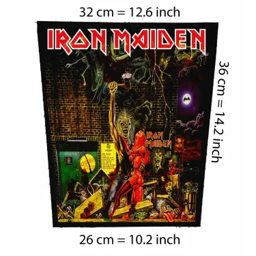Back patch Iron Maiden Bring your daughter Big backpatch Motorhead,Guns n Roses,Metallica,Back patch 100% Canvas