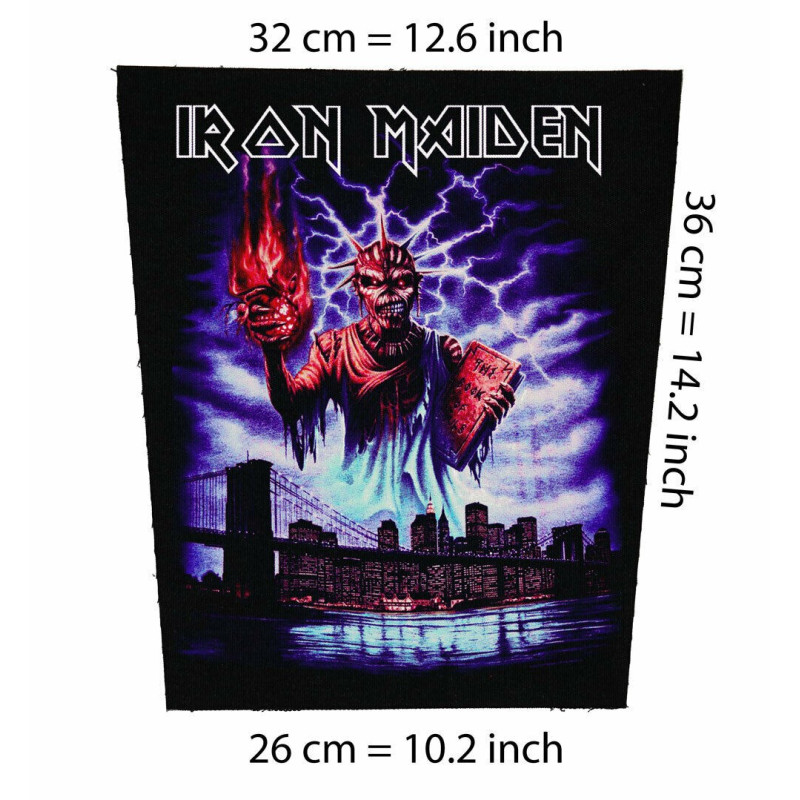 Back patch Iron Maiden The Book of souls NY Big back patch Motorhead,Guns n Roses,Metallica,Back patch 100% Canvas