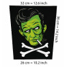 Back patch johnny cash Backpatch Mad Sin Demented Are go Hillbilly Moon explosion The Meteors,Back patch 100% Canvas