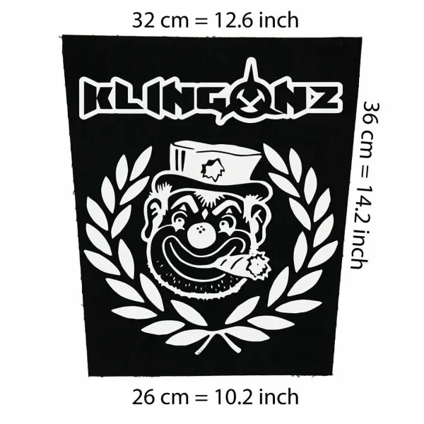 Back patch Klingonz Big Back patch Mad Sin Demented Are go Psychobilly rockabilly Meteors,Back patch 100% Canvas