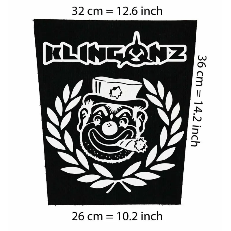 Back patch Klingonz Big Back patch Mad Sin Demented Are go Psychobilly rockabilly Meteors,Back patch 100% Canvas