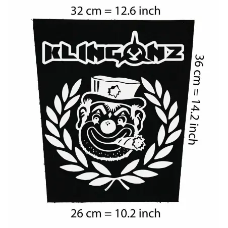 Back patch Klingonz Big Back patch Mad Sin Demented Are go Psychobilly rockabilly Meteors,Back patch 100% Canvas