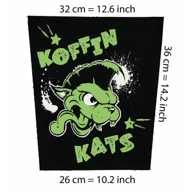 Back patch Koffin Kats Big Back patch Mad Sin Demented Are go The Meteors Psychobilly rock1,Back patch 100% Canvas