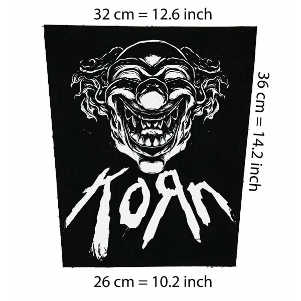 Back patch Korn Big Back patch Slayer,Metallica,Stone Sour,Lamb of God,Limp Bizkit,Downset,Back patch 100% Canvas
