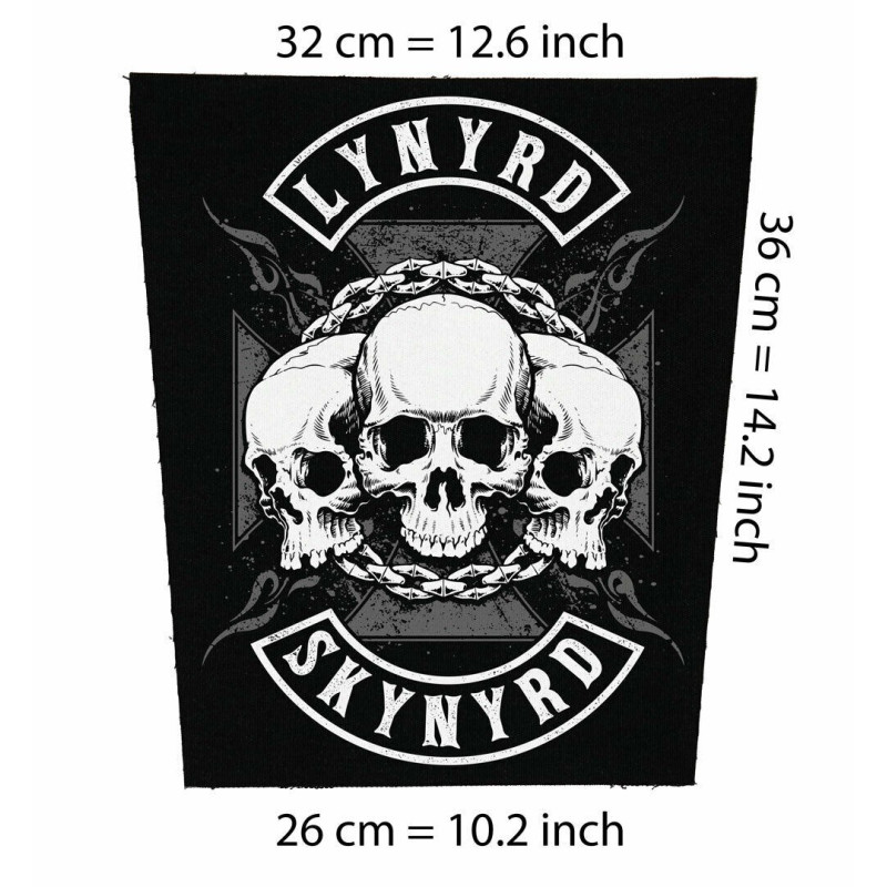 Back patch Lynyrd Skynyrd Back patch ZZ Top,Allen Collins Band,Outlaws,Blackfoot,Van Zant,Back patch 100% Canvas