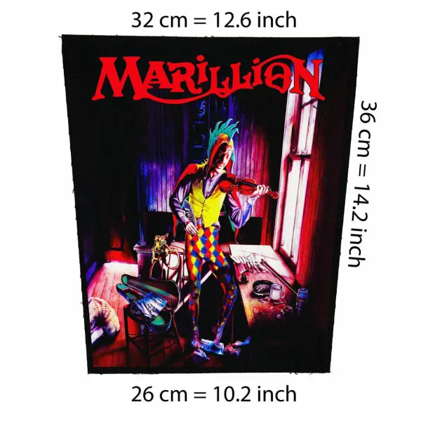 Back patch Marillion Script for a Jester's Tear Big back patch Motorhead,Megadeth,Metallica,Back patch 100% Canvas