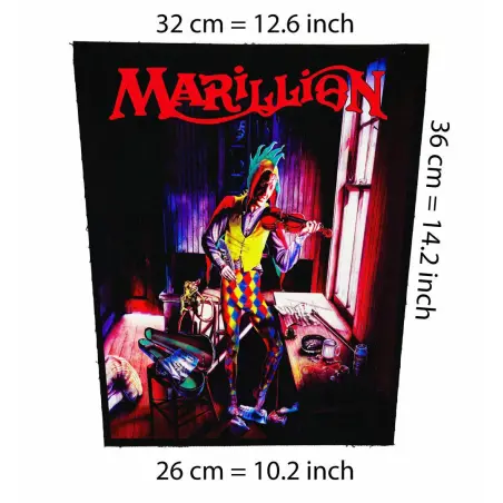 Back patch Marillion Script for a Jester's Tear Big back patch Motorhead,Megadeth,Metallica,Back patch 100% Canvas