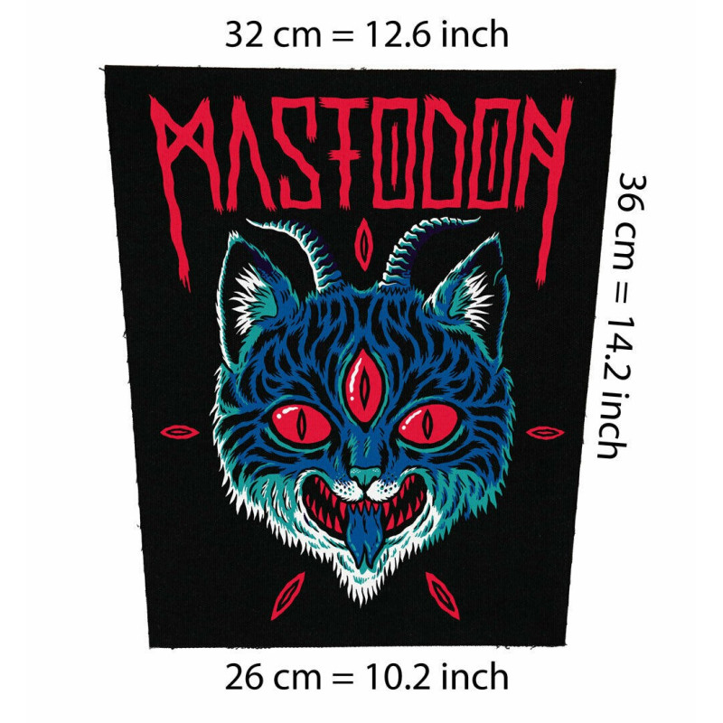 Back patch Mastodon cat Big Back patch Gojira Neurosis sludge metal feist Killer be Killed,Back patch 100% Canvas